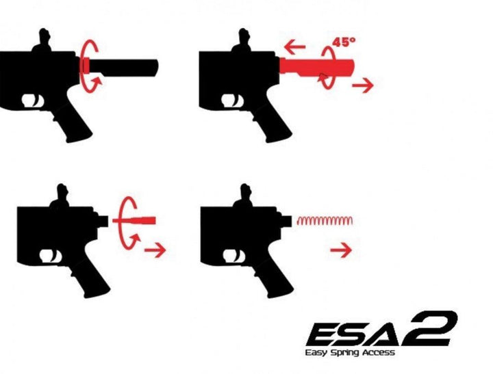 Specna Arms - E06 EDGE 2.0 Elektrisk Softgunrifle - Svart - Game-On.no