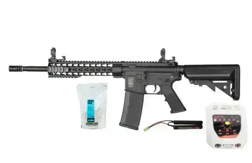 Specna Arms - F02 FLEX Elektrisk Airsoftrifle - Pakke - SVART - Game-On.no