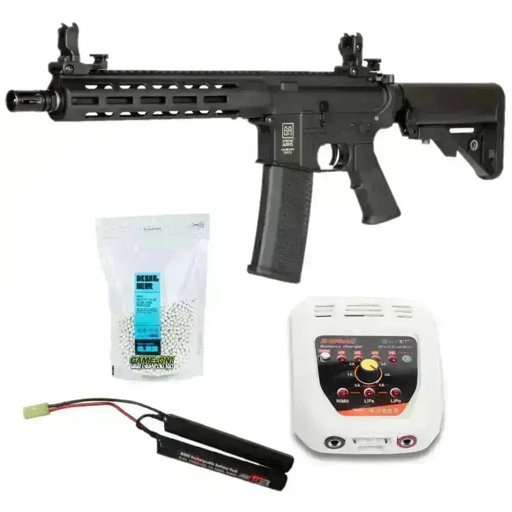 Specna Arms - F03 FLEX Elektrisk Softgun Pakke - Svart - Game-On.no