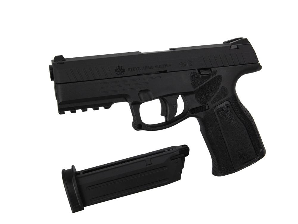 Steyr L9A2 Co2 Drevet Softgunpistol med Blowback - Svart - Game-On.no