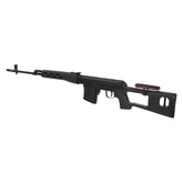 Specna Arms Retro Dragunov SVD softgun sniper i polymer, skrått forfra