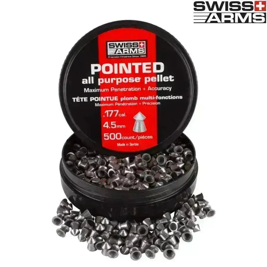Swiss Arms - 4.5mm Pointed Pellets til Luftvåpen - 500stk