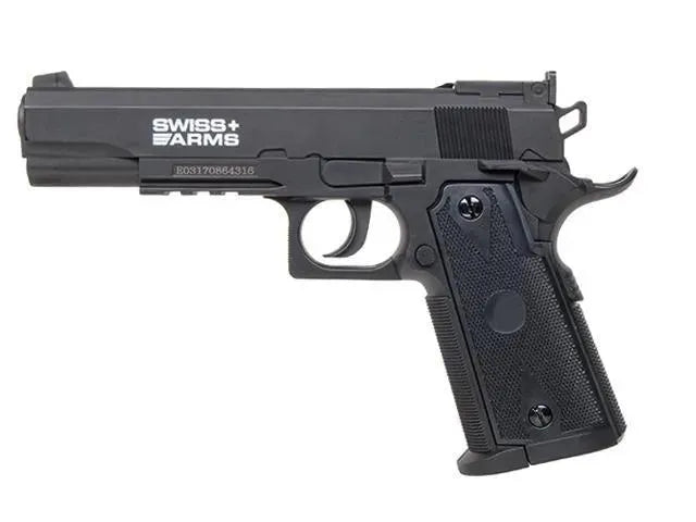 Swiss Arms - P1911 Match CO2 Drevet Luftpistol - 4.5mm BB - Game-On.no