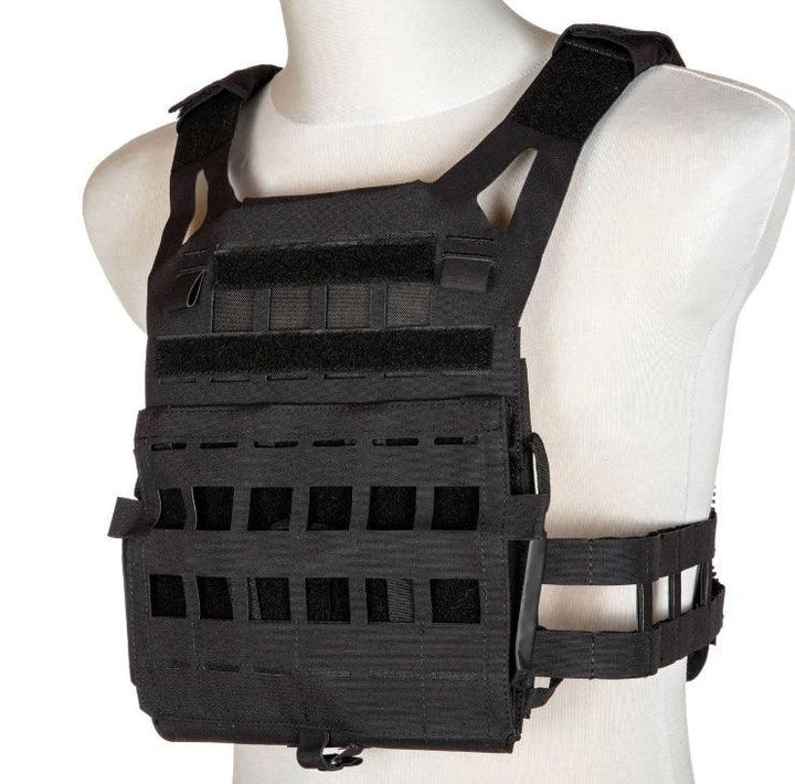 Taktisk Lemod Plate Carrier Vest - Laser Cut - Svart - Game-On.no