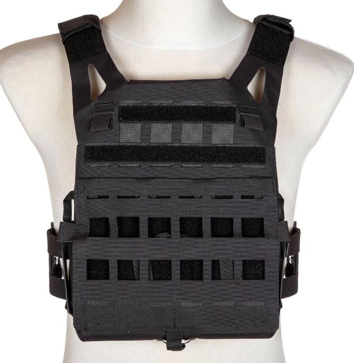 Taktisk Lemod Plate Carrier Vest - Laser Cut - Svart - Game-On.no