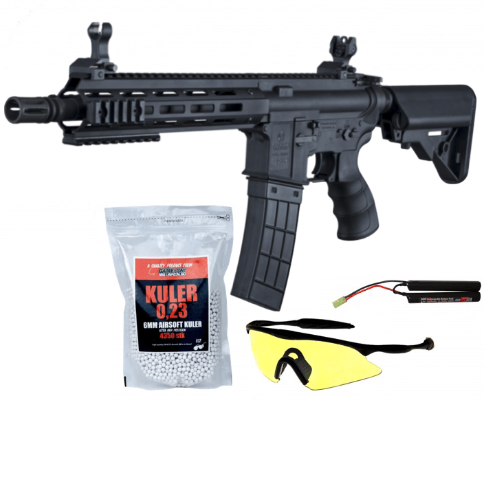 Tippmann Recon CQB M-LOK - Elektrisk Airsoftrifle - Svart (PAKKE - Game-On.no