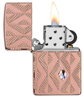 Zippo Armor Geometric Diamond Lighter