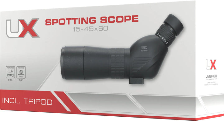 UX - Spotting Scope Kikkert 15-45x60 med Stativ - Game-On.no