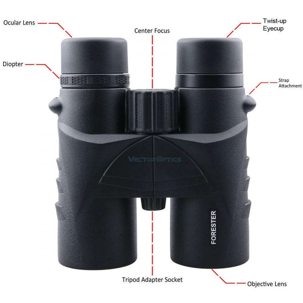 Vector - Forester 10x42 Prism Binocular Kikkert - Game-On.no