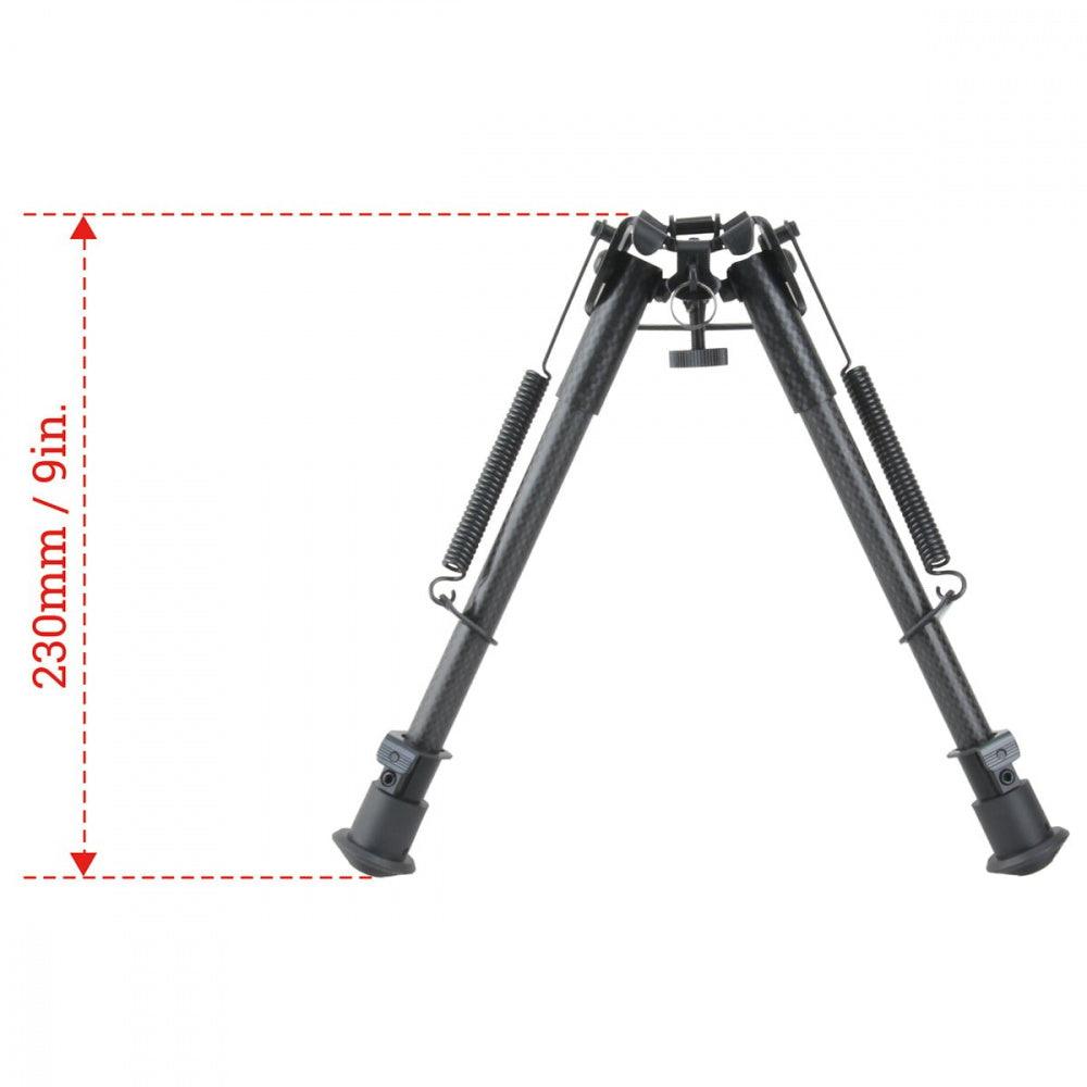 Vector - Karbonfiber Bipod/Tofot 9 med 21mm Adapter - Game-On.no