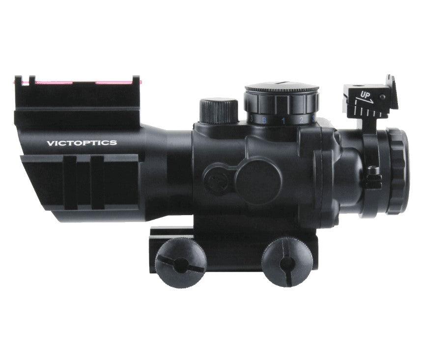 Vector Optics - C1 ACOG Sikte - 4x32mm Rødpunkt med 21mm Feste - Game-On.no