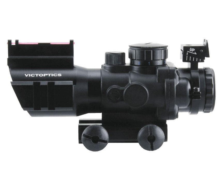 Vector Optics - C1 ACOG Sikte - 4x32mm Rødpunkt med 21mm Feste - Game-On.no