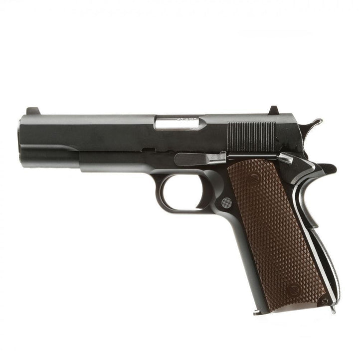 WE - 1911 Double Barrel Gassdrevet Softgunpistol - Svart - Game-On.no