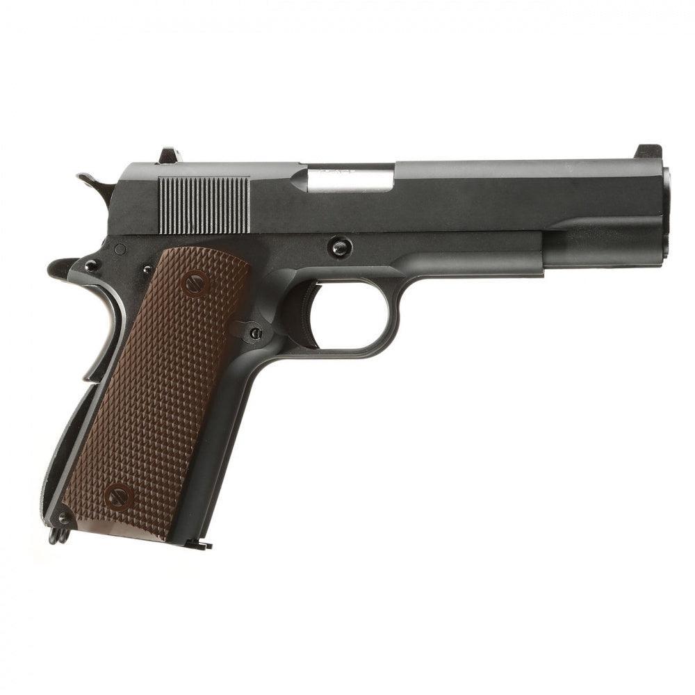 WE - 1911 Double Barrel Gassdrevet Softgunpistol - Svart - Game-On.no