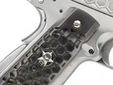 WE - 1911 Hex Style Silver - Gass Softgun med Blowback - Game-On.no