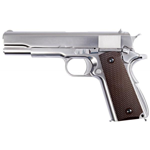 WE - 1911 Matte Chrome V3 - Blowback - Game-On.no