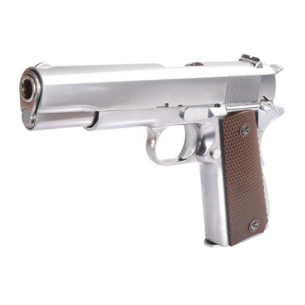 WE - 1911 Matte Chrome V3 - Blowback - Game-On.no