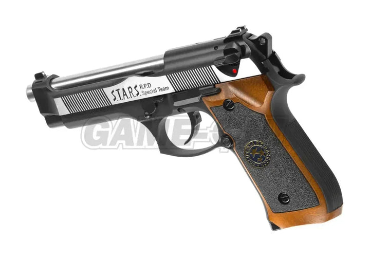 WE - M92 Samurai Edge Fullauto - Resident Evil - Svart/Sølv - Game-On.no