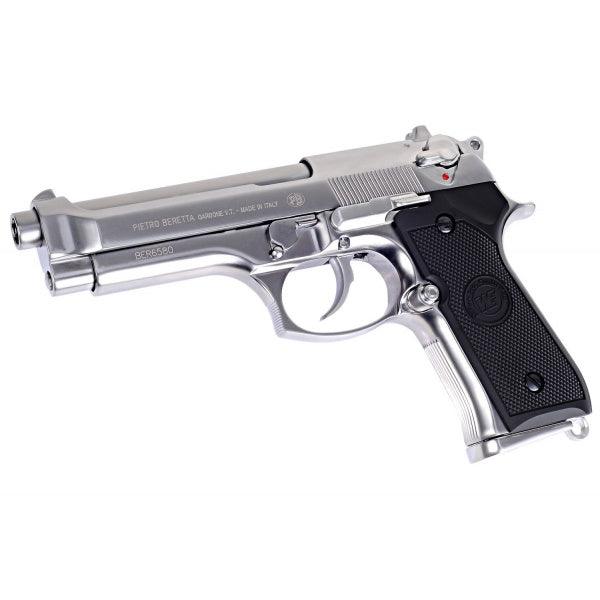 WE - M92S Matte Chrome - Blowback - Game-On.no