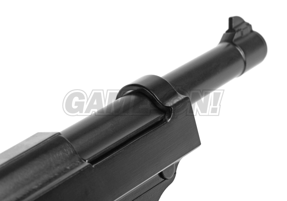 WE - P38 Gassdrevet Softgun Pistol med Blowback - Svart - Game-On.no