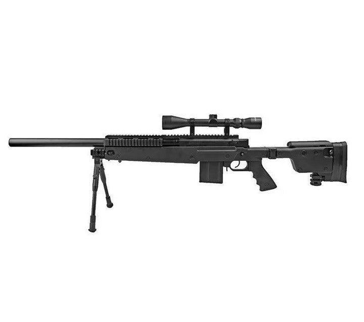 Well - MB4406D Springer Airsoft Sniper med Kikkertsikte og Tofot - Game-On.no