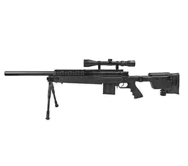 Well - MB4406D Springer Airsoft Sniper med Kikkertsikte og Tofot - Game-On.no