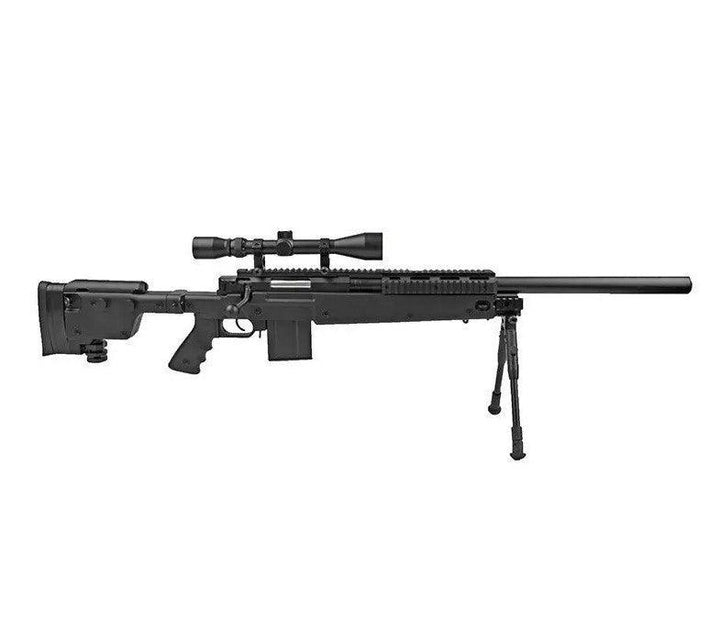 Well - MB4406D Springer Airsoft Sniper med Kikkertsikte og Tofot - Game-On.no