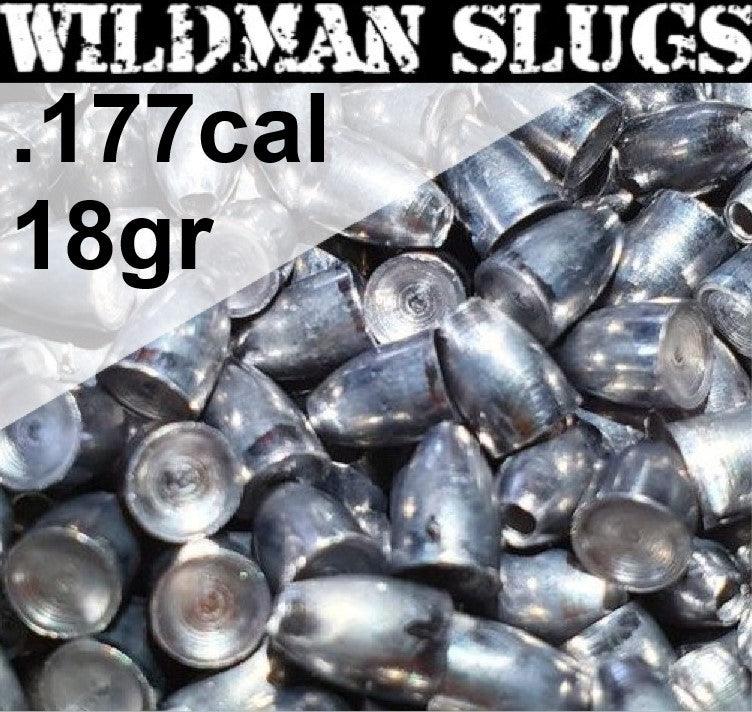 Wildman Flat Base Slugs til Luftvåpen 4.5mm(.177) - 18gr 200stk - Game-On.no