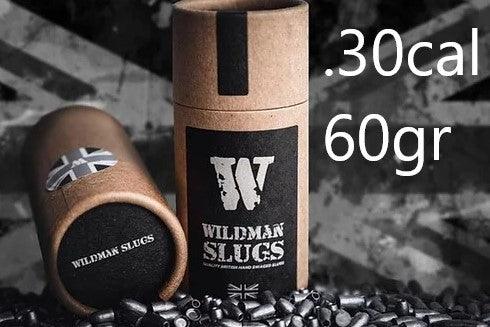 Wildman Flat Base Slugs til Luftvåpen 7.62mm(.30) - 60gr 100stk - Game-On.no