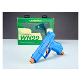 Walther WN99 vannpistol til hageslange, blå, med emballasje