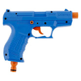 Walther WN99 vannpistol til hageslange, blå, høyre side