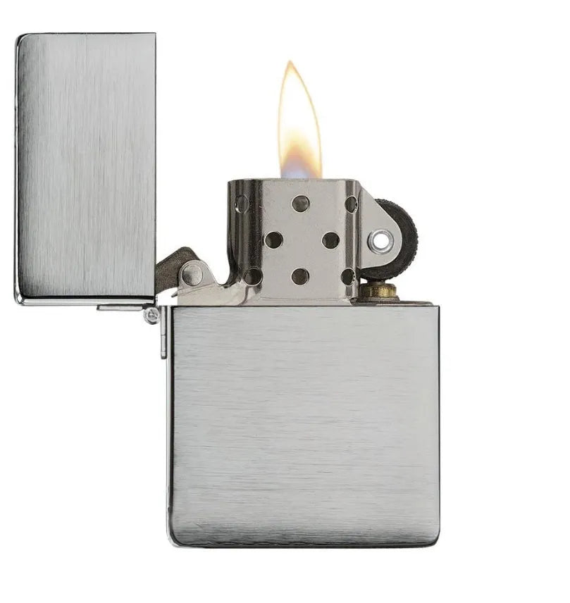 Zippo - 1935 Replica i Børstet Stål - Game-On.no