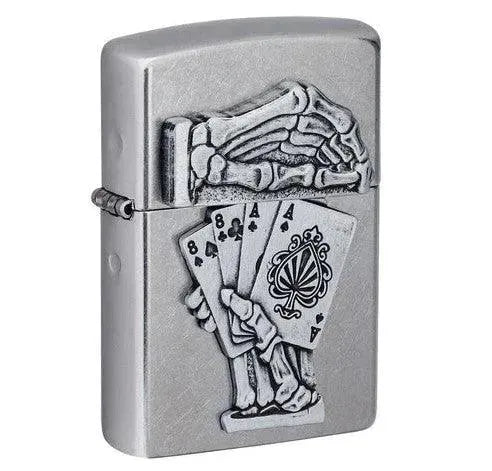 Zippo - 3D Dead Mans Hand Design - Game-On.no