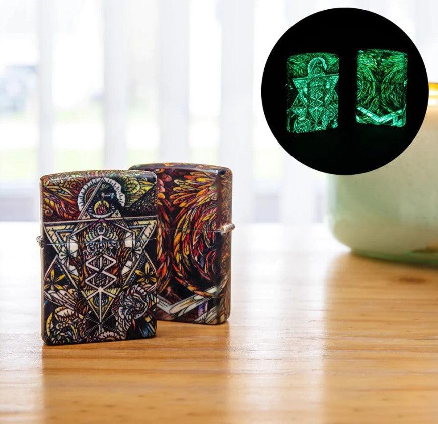 Zippo - 540 Abstract Psychedelia Selvlysende - Lighter - Game-On.no