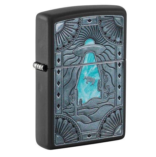 Zippo - Alien Cow Abduction Motiv - Lighter - Game-On.no