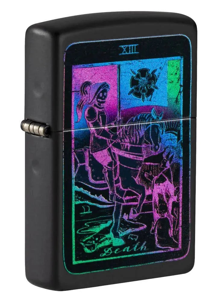 Zippo - Black Light Tarot Kort Motiv - Game-On.no