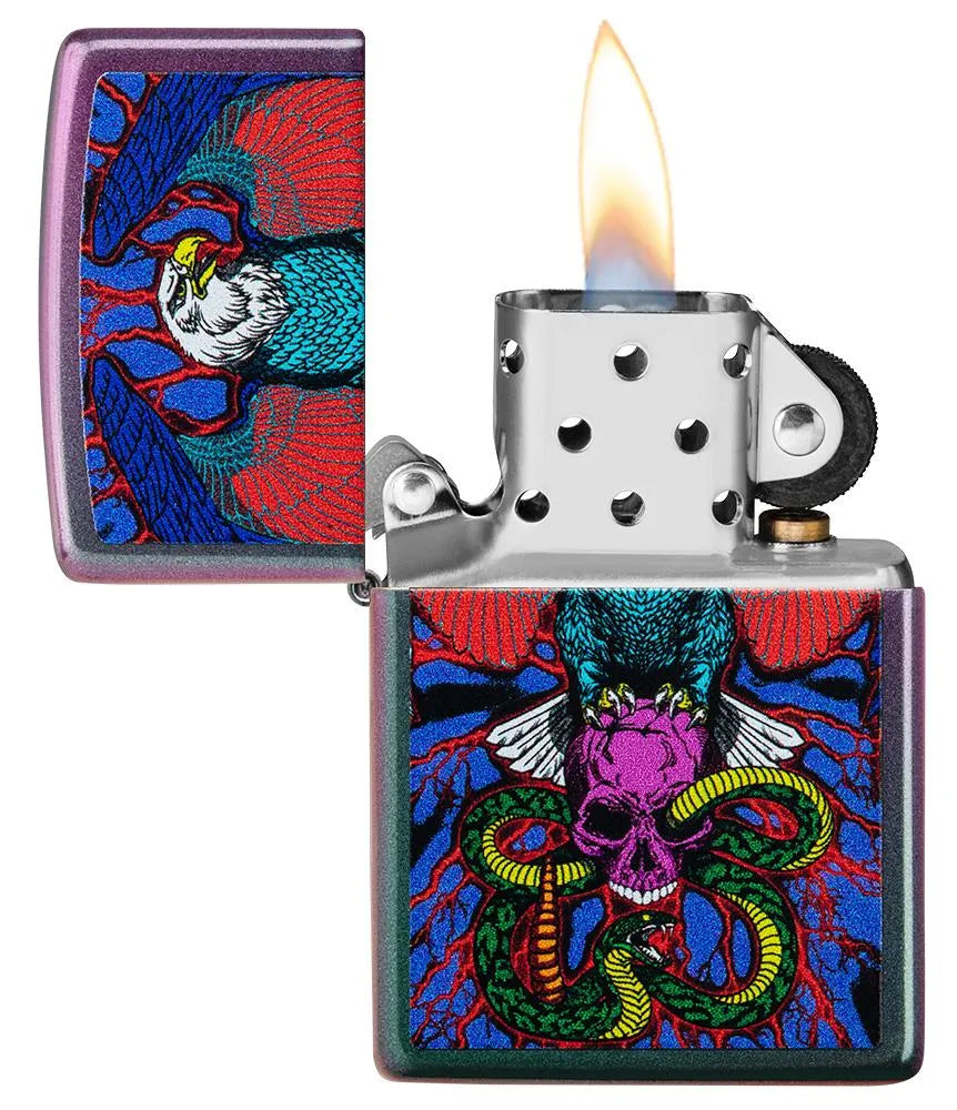 Zippo - Eagle, Snake, Skull Design - Game-On.no