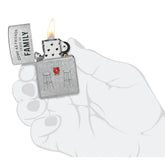 Zippo – Jim Beam® Barstools Motiv – Street Chrome Lighter - Game-On.no