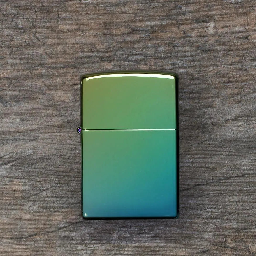 Zippo - Klassisk Høypolert Teal - Game-On.no