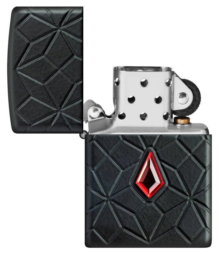Zippo Lighter - 360 Armor® Red Crystal Design - Game-On.no