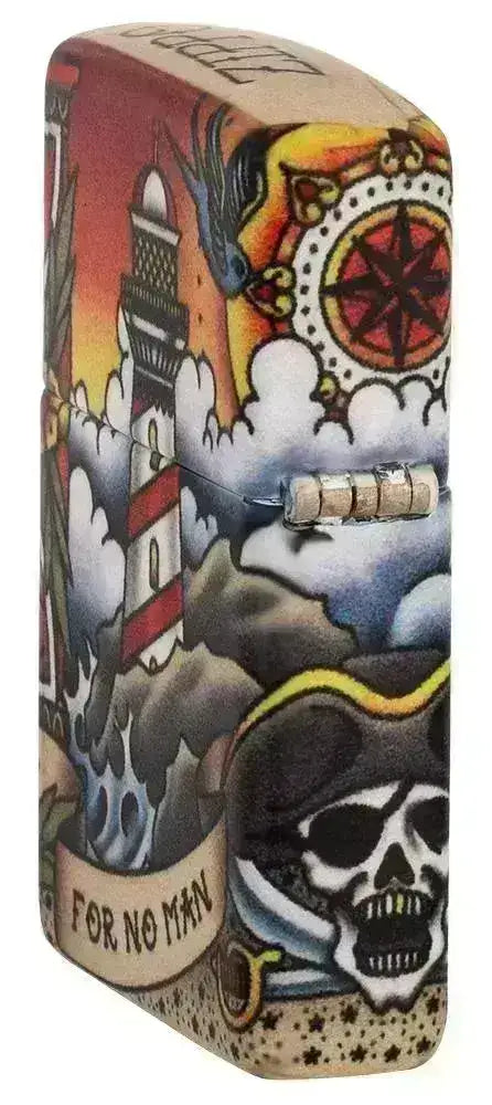 Zippo Lighter - 540 Nautisk Tatovering Motiv - Game-On.no