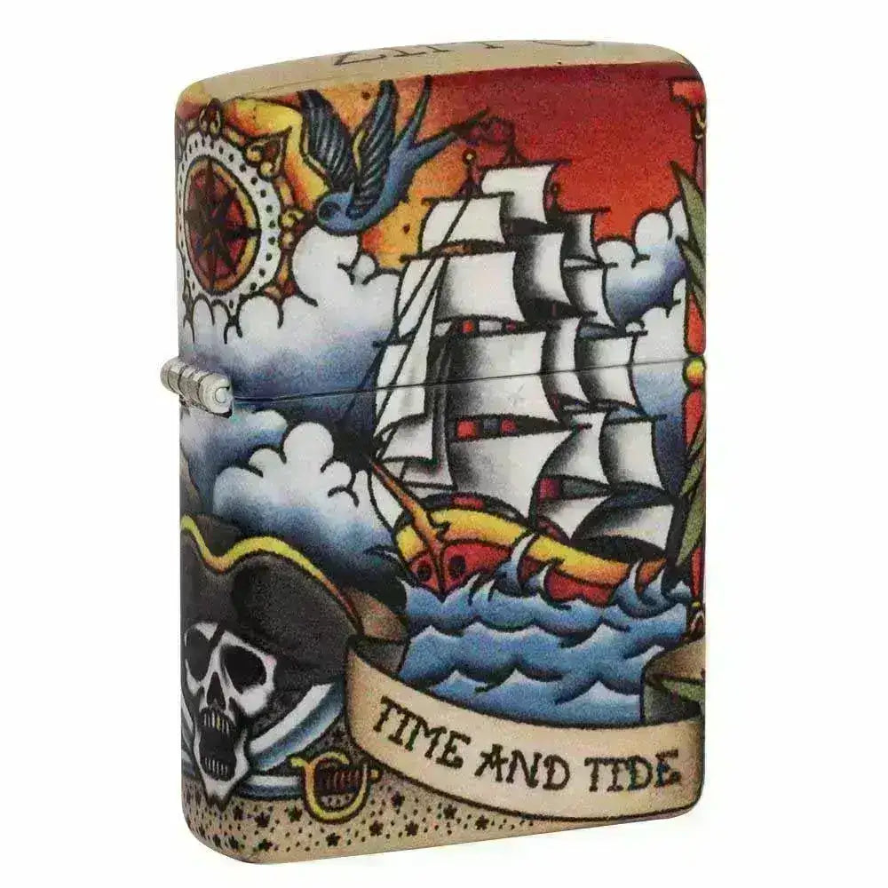 Zippo Lighter - 540 Nautisk Tatovering Motiv - Game-On.no