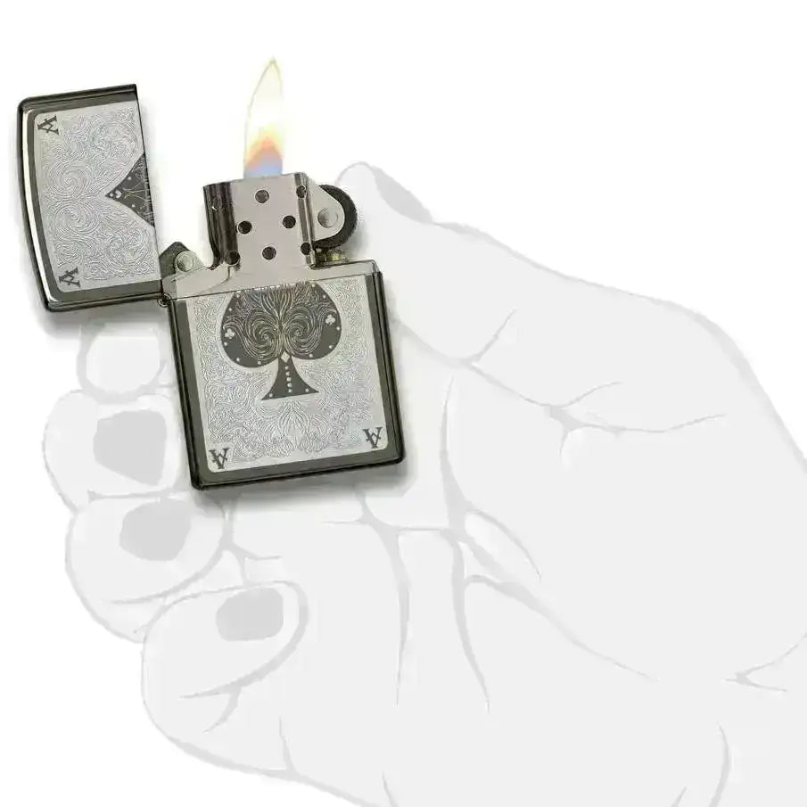 Zippo Lighter - Ace Filigree - Game-On.no
