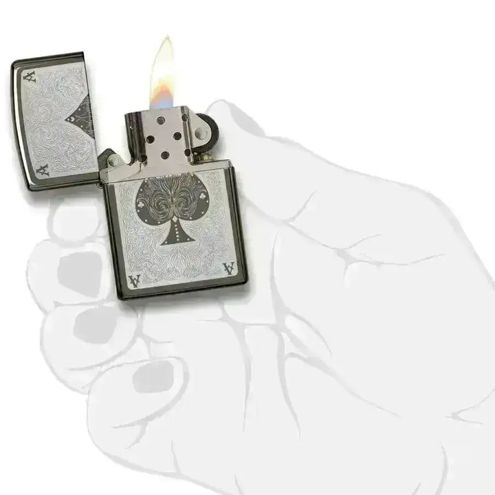 Zippo Lighter - Ace Filigree - Game-On.no