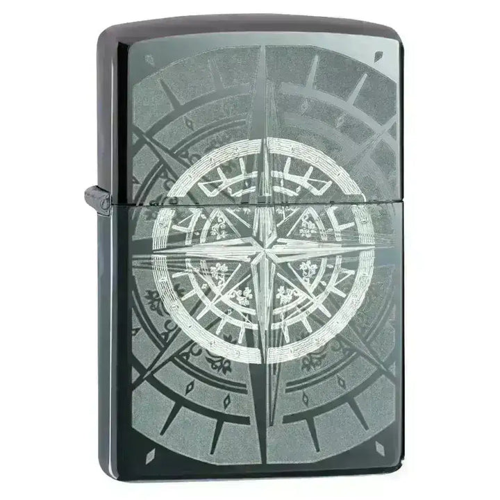 Zippo Lighter - Black Ice Kompass - Game-On.no