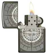 Zippo Lighter - Black Ice Kompass - Game-On.no
