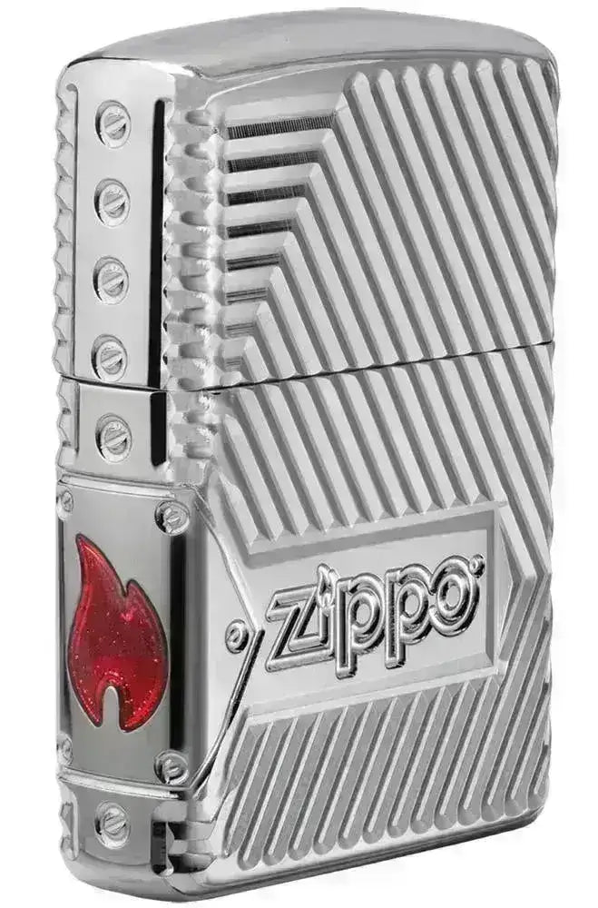 Zippo Lighter - Bolt Design - Armor 360 Degree Limited - Game-On.no