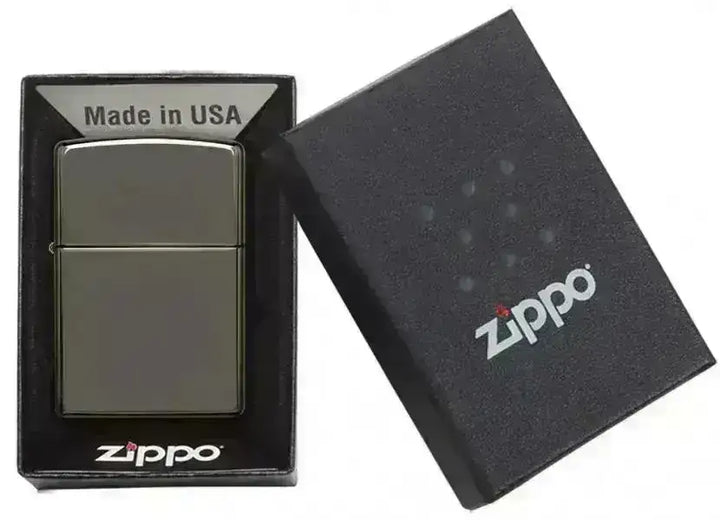 Zippo Lighter - Classic Black Ice - Game-On.no