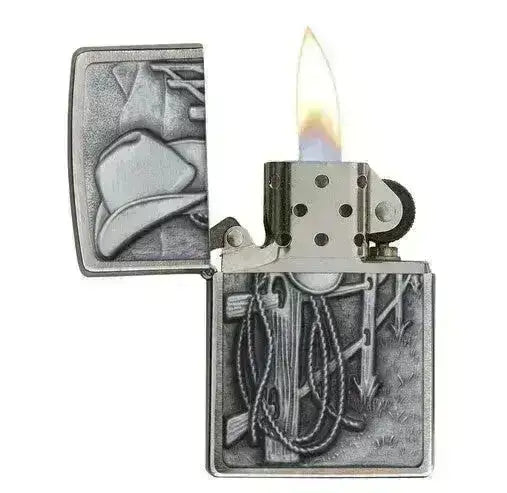 Zippo Lighter - Cowboy 3D Motiv - Game-On.no