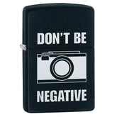Zippo Lighter - Dont Be Negative - Game-On.no